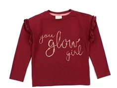 En Fant t-shirt cordovan glitter